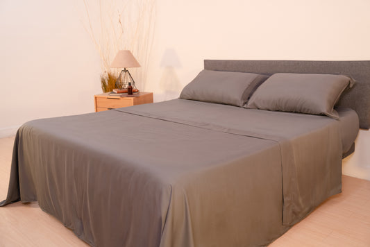 Set de Sábanas Blend - Gris Grafito