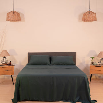 Set de Sábanas Blend - Verde Olivo